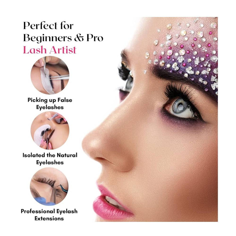 Lash Tweezers for Eyelash Extensions - Cross Edge Corporation