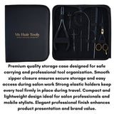 Black Hair Extension Tools Kit for Micro Bead Crimper, Loop, Hook and Scissors - Cross Edge Corporation