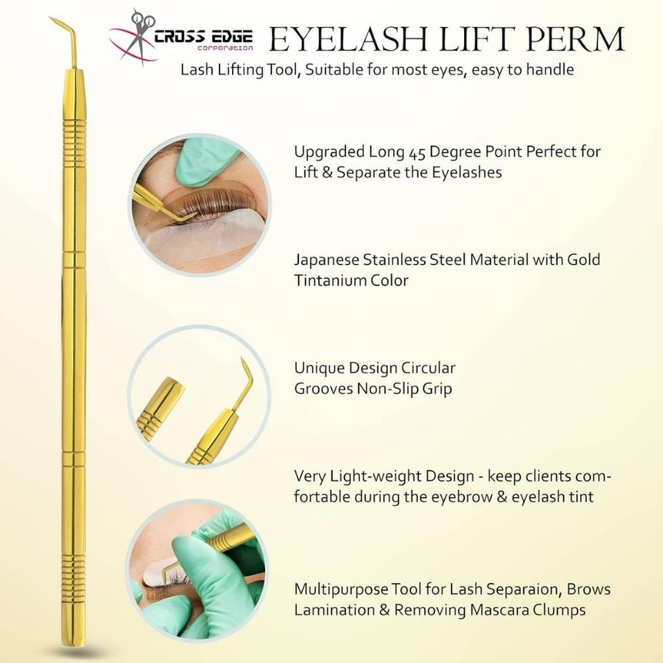 Eyelash Lift Perm Tool Stainless Steel Separator, Lash with Eye Separation Comb - Cross Edge Corporation
