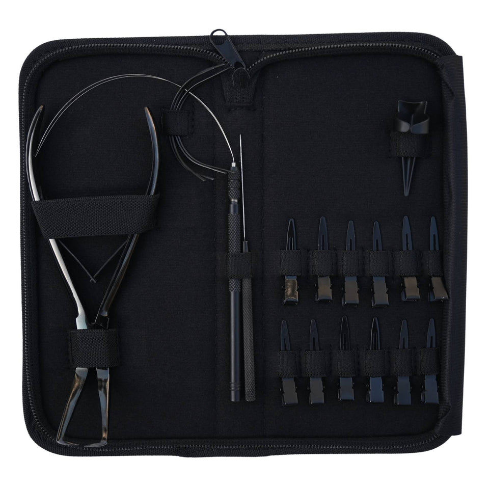 Hair Extension Tools Kit for Bead Removal Plier Hook Loop Sewing Needles - Cross Edge Corporation