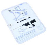 Hair Extension Tool Kit  Micro Beads Remover Plier 4pcs Curved Sewing Needles & Scissor - Cross Edge Corporation