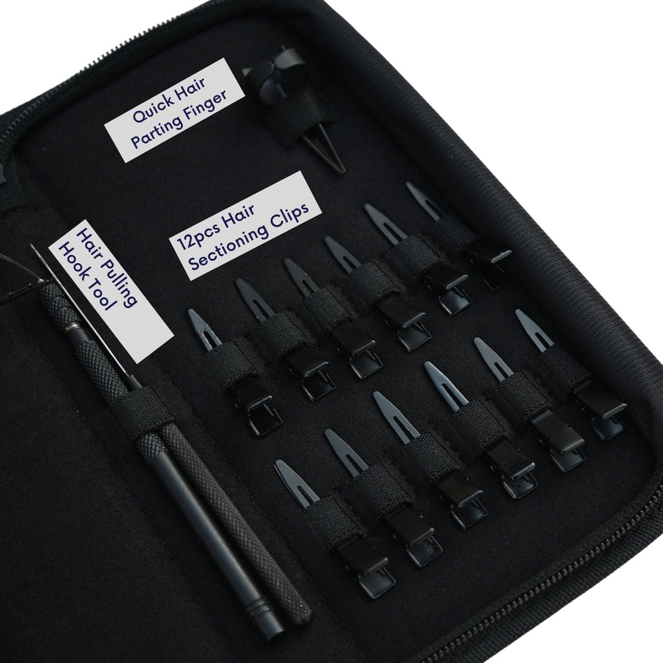 Hair Extension Tools Kit for Bead Removal Plier Hook Loop Sewing Needles - Cross Edge Corporation