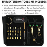 Hair Extension Tool Kit with Crimping Plier, Hook Tool & Wire Gripper Set - Cross Edge Corporation