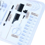 Hair Extension Tool Kit  Micro Beads Remover Plier 4pcs Curved Sewing Needles & Scissor - Cross Edge Corporation