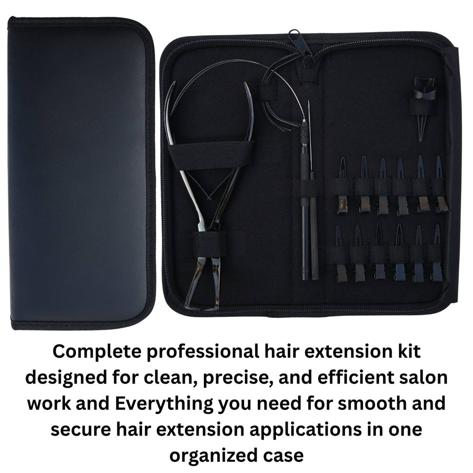 Hair Extension Tools Kit for Bead Removal Plier Hook Loop Sewing Needles - Cross Edge Corporation