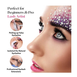 Eyelash Extensions 2Pcs Fiber Tip Tweezers - Cross Edge Corporation
