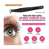 Eyelash Extensions 2Pcs Fiber Tip Tweezers - Cross Edge Corporation