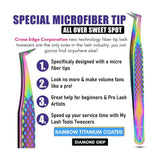Eyelash Extensions 2Pcs Fiber Tip Tweezers - Cross Edge Corporation