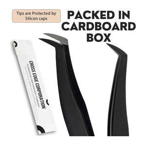 Eyelash Extension Precision Fiber Tip Lash Tweezers - Cross Edge Corporation