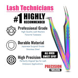 Eyelash Extensions 2Pcs Fiber Tip Tweezers - Cross Edge Corporation