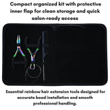 Hair Extension Tools Kit Professional Micro Beads Installation & Removal Pliers Set - Cross Edge Corporation