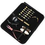 Hair Extension Tool Kit with Flat Crimping Plier, Loop Tool & Wig Thread Set - Cross Edge Corporation