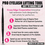 Black Perming Tinting Curling Lash lift with Eye Separation Comb - Cross Edge Corporation