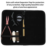 Hair Extension Tool Kit with Flat Crimping Plier, Loop Tool & Wig Thread Set - Cross Edge Corporation