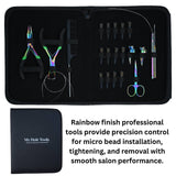 Hair Extension Tools Kit Professional Micro Beads Installation & Removal Pliers Set - Cross Edge Corporation