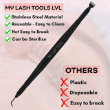 Black Perming Tinting Curling Lash lift with Eye Separation Comb - Cross Edge Corporation