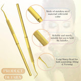 Gold Perming Tinting Curling Lash lift Dimond grip with Eye Separation Comb - Cross Edge Corporation