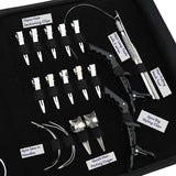 Hair Extension Tool Kit with Flat Crimping Plier, Microlink Remover & Loop Tool Set - Cross Edge Corporation