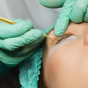 Gold Perming Tinting Curling Lash lift Dimond grip with Eye Separation Comb - Cross Edge Corporation