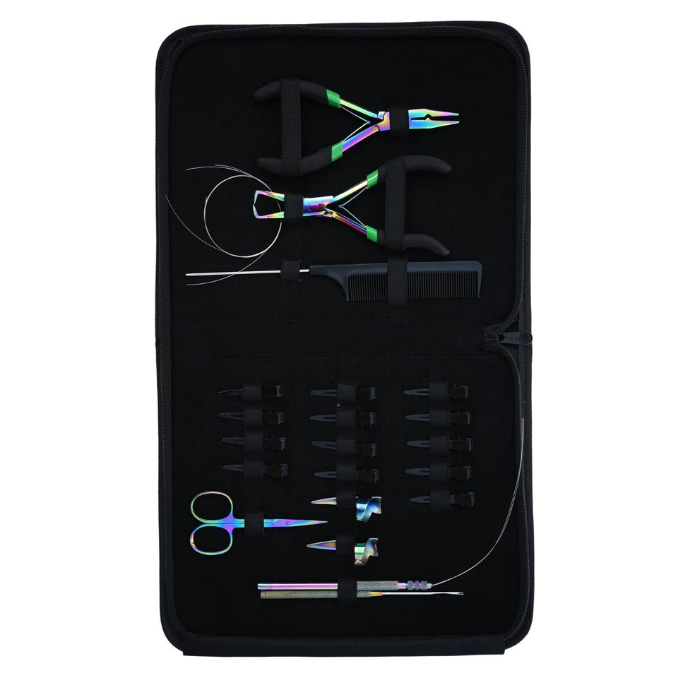 Hair Extension Tools Kit Professional Micro Beads Installation & Removal Pliers Set - Cross Edge Corporation
