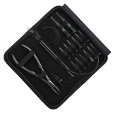 Hair Extension Tool Kit with Flat Crimping Plier, Hook Loop Set & Duckbill Clips - Cross Edge Corporation