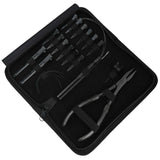 Hair Extension Tool Kit with Flat Crimping Plier, Hook Loop Set & Duckbill Clips - Cross Edge Corporation