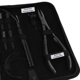 Hair Extension Tool Kit with Flat Crimping Plier, Hook Loop Set & Duckbill Clips - Cross Edge Corporation