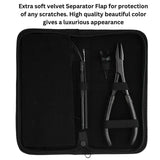 Hair Extension Tool Kit with Flat Crimping Plier, Hook Loop Set & Duckbill Clips - Cross Edge Corporation