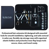 Hair Extension Tools Kit for Micro Bead Crimping Removal Hook Loop Curved Needles - Cross Edge Corporation