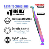 Professional SET OF 4 Fiber Tip Lash Tweezers for Eyelash Extensions - Cross Edge Corporation