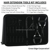 Hair extension tools including | 3 Hole Micro Beads & Nano Rings Plier | Micro Beads Remover Pliers - Cross Edge Corporation