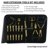 Hair extension tools including | Hair Extension Applicator Tools | Hair Extension Loop & Crochet Hook Tools - Cross Edge Corporation