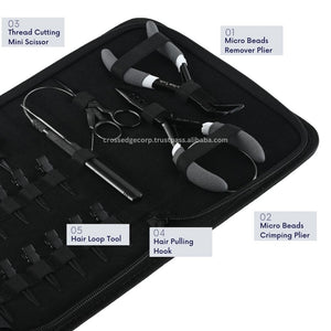 Hair extension tools including | 3 Hole Micro Beads & Nano Rings Plier | Micro Beads Remover Pliers - Cross Edge Corporation