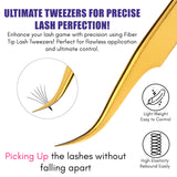 My Lash Tools Fiber Tweezers for Lash Extensions Boot & Isolation Eyelash Tweezer Set