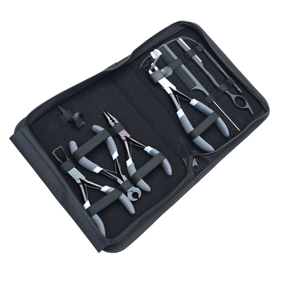 Hair Extension Tool Kit with Tape In Plier, Bond Cutter & Hair Razor Tool - Cross Edge Corporation