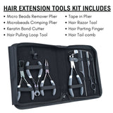 Hair Extension Tool Kit with Tape In Plier, Bond Cutter & Hair Razor Tool - Cross Edge Corporation