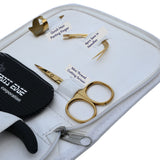 Hair Extension Tool Kit with Crimping Plier, Hair Velcro & Curved Mini Scissor - Cross Edge Corporation