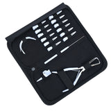 Hair Extension Tool Kit with Loop Tools, Bead Remover & Sectioning Clips - Cross Edge Corporation