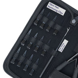Hair Extension Tool Kit with Crimping Plier, Loop Tools & Sectioning Clips - Cross Edge Corporation