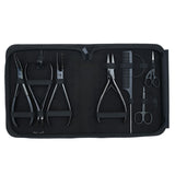 Hair Extension Tool Kit with 7 Inch Crimping Pliers, Curved Tape Tool - Cross Edge Corporation