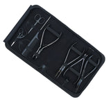 Hair Extension Tool Kit with 7 Inch Crimping Pliers, Curved Tape Tool - Cross Edge Corporation