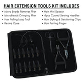 Hair Extension Tool Kit with Crimping Plier, Loop Tool & Curved Sewing Needles - Cross Edge Corporation