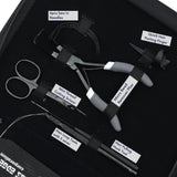 Hair Extension Tool Kit with Tape Press Plier, Pulling Hook Loop Tools - Cross Edge Corporation