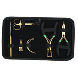 Hair Extension Tool Kit with 3 Hole Nano Bead Crimper & Hook Tool Set - Cross Edge Corporation