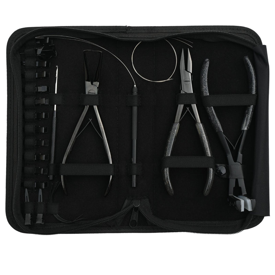 Hair Extension Tool Kit with Micro Bead Remover, Crimping Plier & Tape In Tools - Cross Edge Corporation