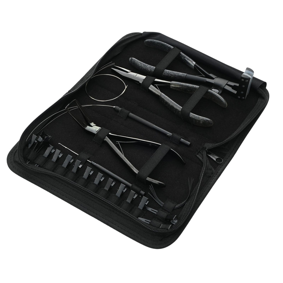 Hair Extension Tool Kit with Micro Bead Remover, Crimping Plier & Tape In Tools - Cross Edge Corporation