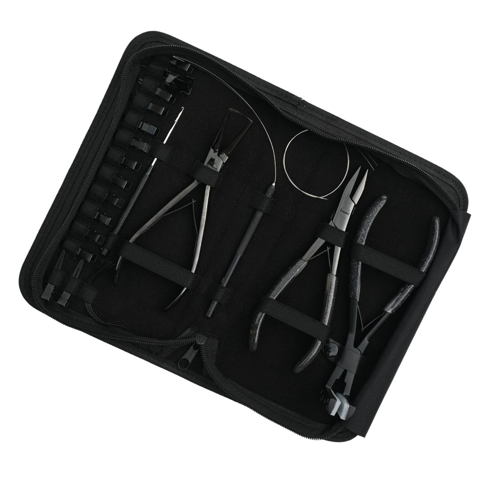 Hair Extension Tool Kit with Micro Bead Remover, Crimping Plier & Tape In Tools - Cross Edge Corporation