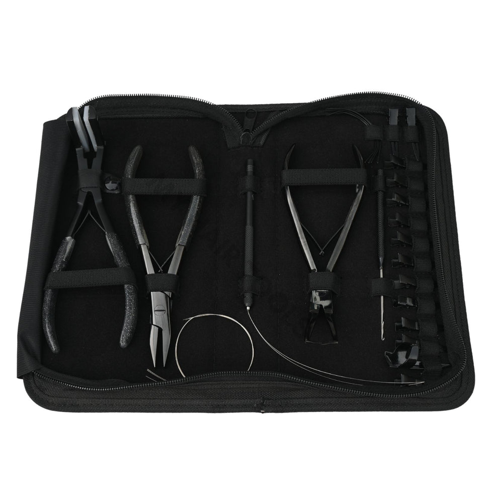 Hair Extension Tool Kit with Micro Bead Remover, Crimping Plier & Tape In Tools - Cross Edge Corporation