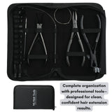 Hair Extension Tool Kit with Micro Bead Remover, Crimping Plier & Tape In Tools - Cross Edge Corporation