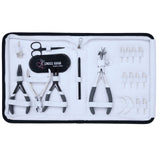 Hair Extension Tool Kit with Tape Press Plier, Bond Cutter & Crimping Tools - Cross Edge Corporation